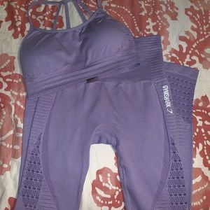 Gymshark Lilac seamless set